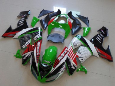 Online Verde Rojo Blanco Negro Motorad Carenado Moto Kawasaki ZX10R 2006-2007