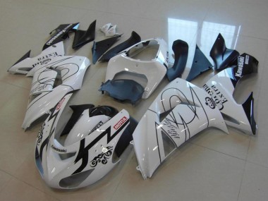 Online Blanco Negro Rojo Motul Corona Extra Carenado Moto Kawasaki ZX10R 2006-2007