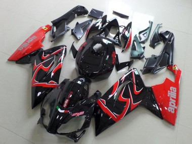 Online Negro Brillante Rojo Carenados Moto Aprilia RS125 2006-2011