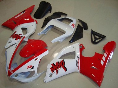 Online Blanco Rojo Carenados Moto Yamaha YZF R1 2000-2001