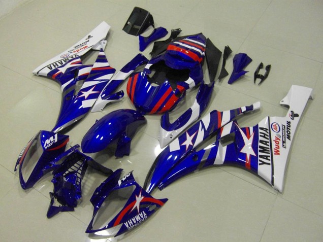 Online Blanco Azul Rojo Motul Michelin Carenado Moto Yamaha YZF R6 2006-2007