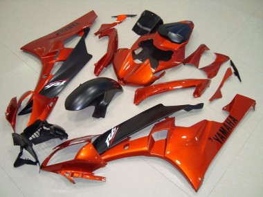 Online Naranja Negro Mate Carenados Moto Yamaha YZF R6 2006-2007