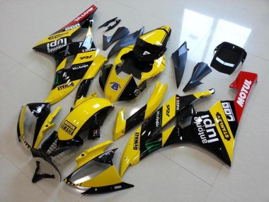 Online Amarillo Negro Brillante Rojo Verde Motul Monstruo Carenado Moto Yamaha YZF R6 2006-2007