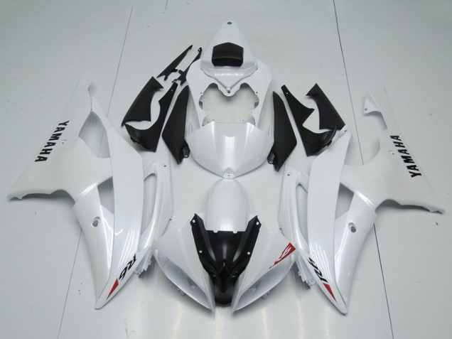Online Blanco Brillante Carenado Moto Yamaha YZF R6 2008-2016