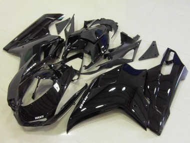 Online Negro Brillante Carenado Moto Ducati 848 2007-2014