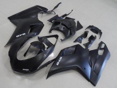 Online Negro Mate Kits Carenados Moto Ducati 848 2007-2014