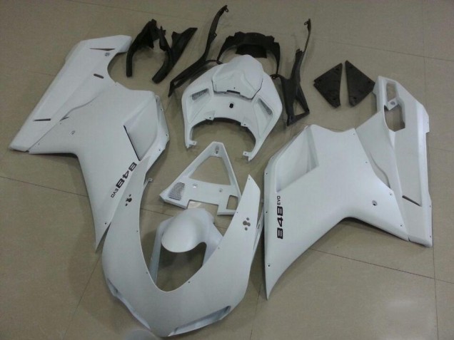 Online Blanco Carenado Moto Ducati 848 2007-2014