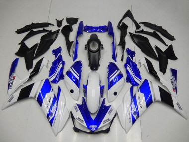 Online Blanco Azul Negro Yamalube ENEOS Carenado Moto Yamaha YZF R3 2015-2018