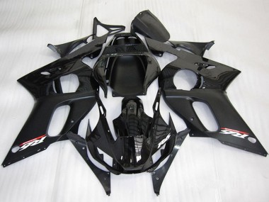 Online Negro Brillante Negro Mate Carenados Moto Yamaha YZF R6 1998-2002