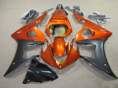Online Naranja Negro Mate Carenados Moto Yamaha YZF R6 2003-2004