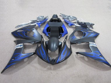Online Negro Mate Azul Llama Carenado Moto Yamaha YZF R6 2003-2004