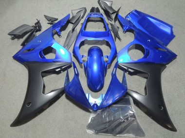 Online Azul Negro Mate Carenados Moto Yamaha YZF R6 2003-2004