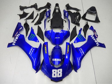 Online Azul Verde Monstruo Akropovic Carenado Moto Yamaha YZF R1 2015-2019