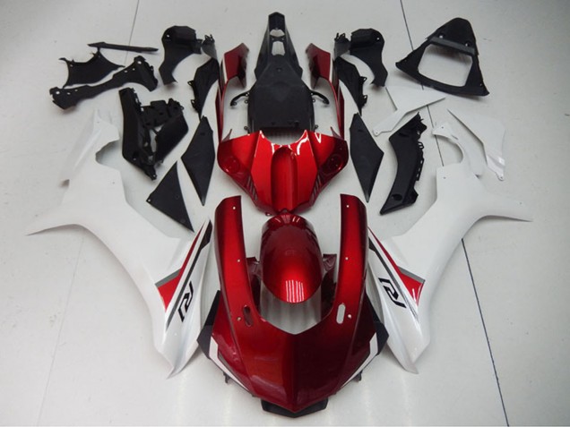 Online Blanco Rojo Negro Carenados Moto Yamaha YZF R1 2015-2019