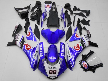 Online Blanco Azul Negro Rojo PATA 88 Carenado Moto Yamaha YZF R1 2015-2019