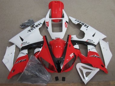 Online Blanco Rojo Negro Carenados Moto Yamaha YZF R1 1998-1999
