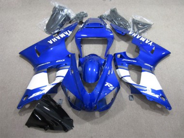 Online Azul Blanco Calcomanía Carenado Moto Yamaha YZF R1 1998-1999
