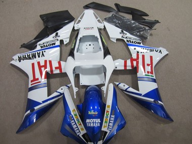 Online Blanco Azul Rojo Fiat Motul Carenado Moto Yamaha YZF R1 2004-2006