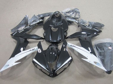 Online Negro Brillante Blanco Carenado Moto Yamaha YZF R1 2004-2006