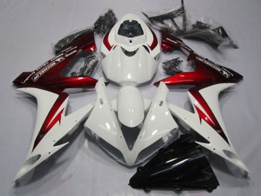 Online Blanco Rojo Michelin Carenado Moto Yamaha YZF R1 2004-2006