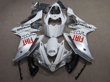 Online Plata Blanco Rojo Fiat Carenado Moto Yamaha YZF R1 2007-2008