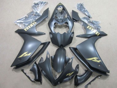 Online Negro Mate Oro Calcomanía Carenado Moto Yamaha YZF R1 2007-2008