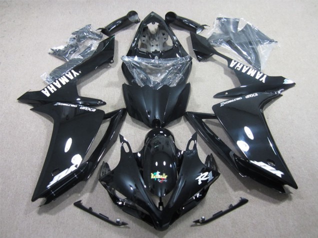 Online Negro Brillante Blanco Calcomanía Carenado Moto Yamaha YZF R1 2007-2008
