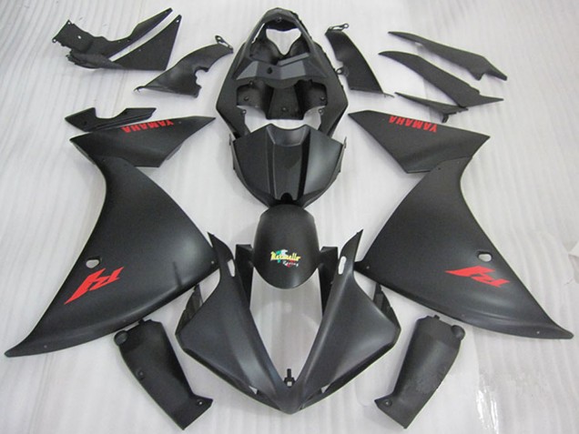 Online Negro Mate Rojo Calcomanía Carenado Moto Yamaha YZF R1 2009-2011