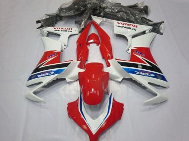 Online Blanco Rojo Azul Negro Brillante HRC Carenado Moto Honda CBR500R 2013-2015