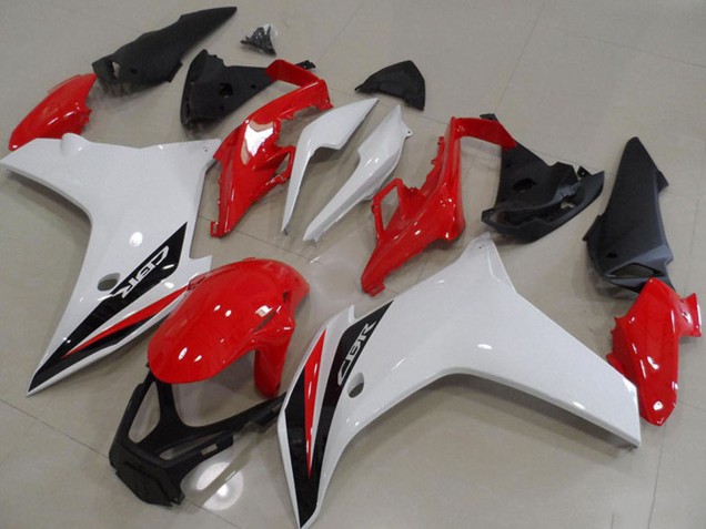 Online Blanco Rojo Negro Brillante Carenado Moto Honda CBR600F 2011-2013