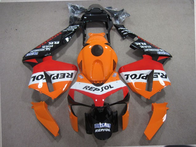 Online Naranja Blanco Rojo Negro Brillante Repsol Carenados Moto Honda CBR600RR 2003-2004