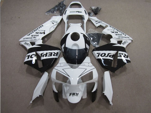 Online Blanco Negro Brillante Repsol Carenado Moto Honda CBR600RR 2003-2004