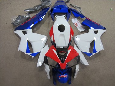 Online Blanco Rojo Azul HRC Carenados Moto Honda CBR600RR 2005-2006
