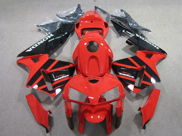 Online Rojo Negro Kits Carenado Moto Honda CBR600RR 2005-2006