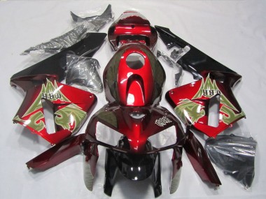Online Negro Rojo Carenados Moto Honda CBR600RR 2005-2006