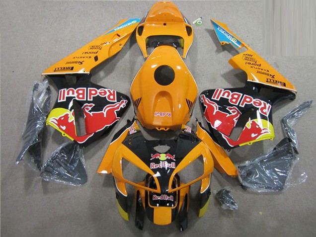 Online Naranja Negro Rojo Bull Carenado Moto Honda CBR600RR 2005-2006