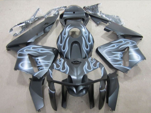 Online Negro Mate Plata Llama Carenado Moto Honda CBR600RR 2005-2006
