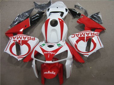 Online Blanco Rojo Negro Pramac Carenado Moto Honda CBR600RR 2005-2006