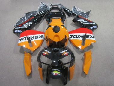 Online Naranja Blanco Rojo Negro Brillante Repsol Carenado ABS Honda CBR600RR 2005-2006