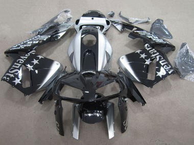 Online Negro Brillante Plata SevenStars Carenado Moto Honda CBR600RR 2005-2006
