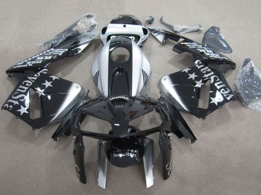 Online Plata Negro Brillante SevenStars Carenado Moto Honda CBR600RR 2007-2008