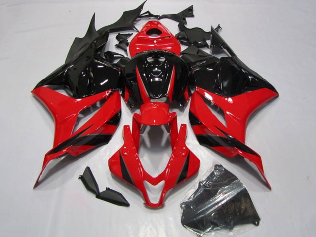 Online Rojo Negro Brillante Kits Carenado Moto Honda CBR600RR 2009-2012