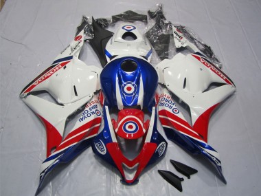 Online Blanco Azul Rojo Carenado Moto Honda CBR600RR 2009-2012