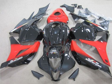 Online Rojo Negro Brillante Carenados Moto Honda CBR600RR 2009-2012