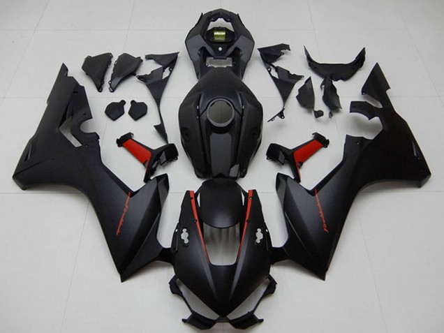 Online Negro Mate Rojo Carenados Moto Honda CBR1000RR 2017-2023