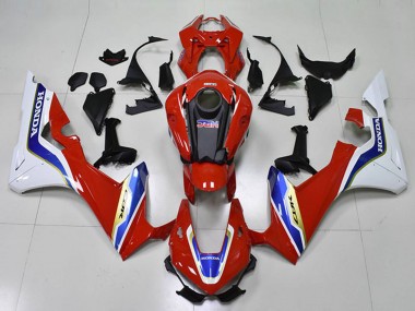 Online Blanco Rojo Azul HRC Carenados Moto Honda CBR1000RR 2017-2023