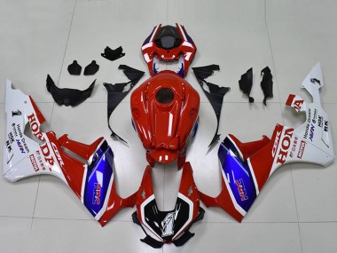 Online Blanco Rojo Azul Negro HRC Carenados Moto Honda CBR1000RR 2017-2023