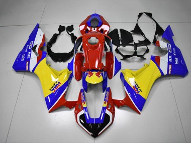 Online Blanco Rojo Azul Amarillo HRC Carenados Moto Honda CBR1000RR 2017-2023
