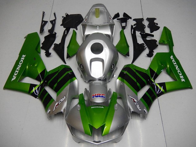Online Plata Verde Negro Brillante HRC Carenado Moto Honda CBR1000RR 2012-2016