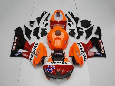 Online Naranja Blanco Rojo Negro Brillante Repsol 2 Carenado Moto Honda CBR1000RR 2012-2016